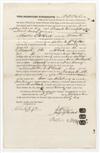 (SLAVERY AND ABOLITION--RECONSTRUCTION FLORIDA.) Partially printed document, accomplished by hand.